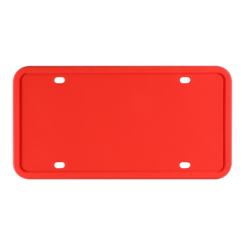 

2 Sets Waterproof Rustproof Non-damaging Car Paint Silicone License Plate Frame, Specification: US Red