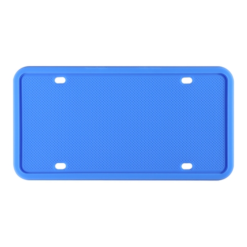 

2 Sets Waterproof Rustproof Non-damaging Car Paint Silicone License Plate Frame, Specification: US Blue