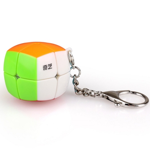 

2 PCS Mini Keychain Rubik Cube Decompression Toy Second-order Keychain