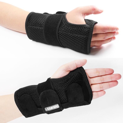 

AOLIKES HS-1672 Wrist Joint Fixture Belt Breathable Wrist Sprained Fracture Fixed Sleeve Wrist Steel Strip Splint, Specification: Left Hand+Right Hand S