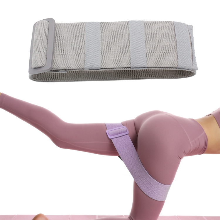 

2 PCS LD-3606 Adjustable Non-Slip Yoga Belt Thickening Tension Belt(Gray)