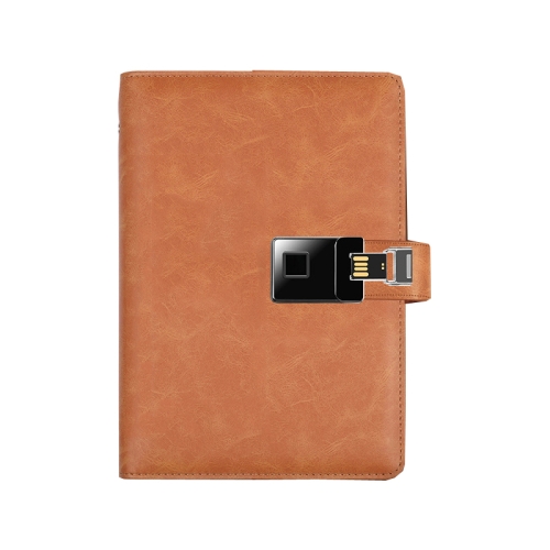 

A5 Multi-Function Fingerprint Unlocking Notebook Can Record 10 Fingerprints, Specification: Only With Fingerprint Lock(Crazy Horse Pattern Brown)