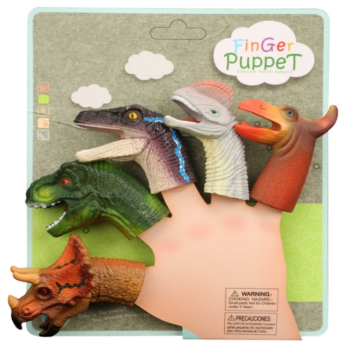 

Children Early Education Finger Doll Set Animal Parent-Child Interactive Puppet Toy(KB11 Dinosaur)