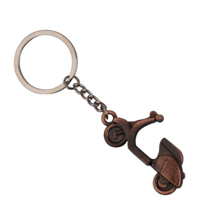 

10 PCS Motorcycle Shape Keychain Car Metal Keychain
