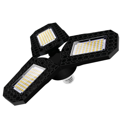 

CK-4 LED Garage Light Factory Warehouse Folding Tri-Leaf Lamp, Power: 40W(Cool White Light)