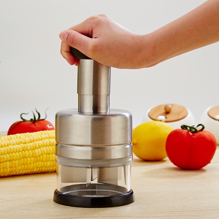 

Stainless Steel Vegetable Cutter Kitchen Gadgets Onion Press Garlic Press