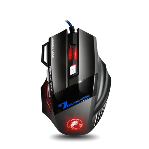 

IMICE X7 2400 DPI 7-Key Wired Gaming Mouse with Colorful Breathing Light, Cable Length: 1.8m(Skin Black Color Box Version)