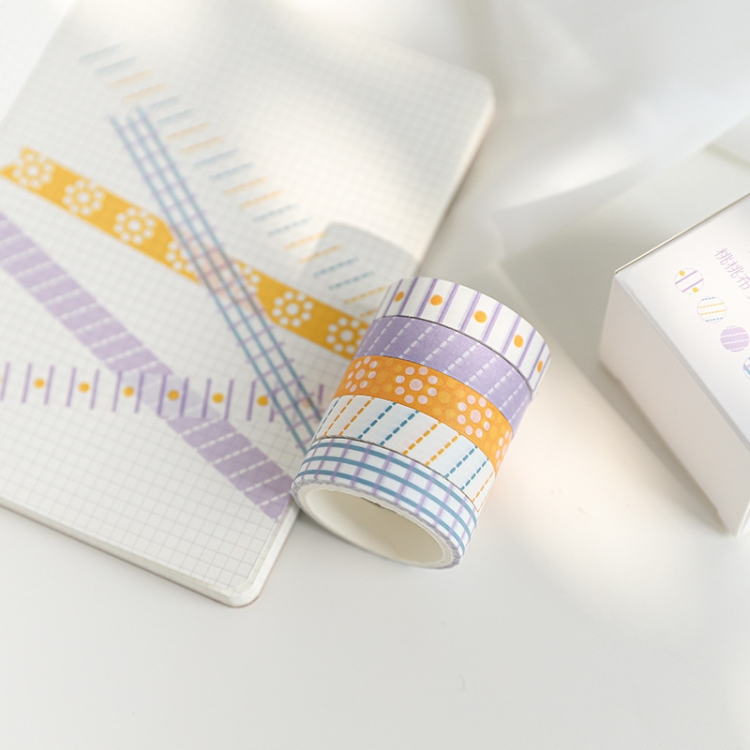 

4 PCS Basic Hand Account Book Material Decoration Sticker Set Random Style Delivery
