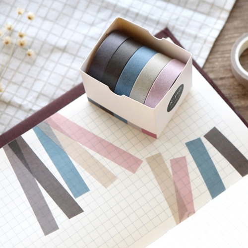 

3 Boxes 10mmx5m Tearable Sticker Handbook DIY Tool Decoration Style:(Rain)
