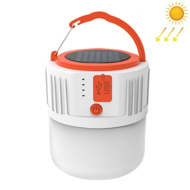 

20W Emergency Lighting LED Hanging Lights Solar Charging Outdoor Camping Light, Support USB Output(White)