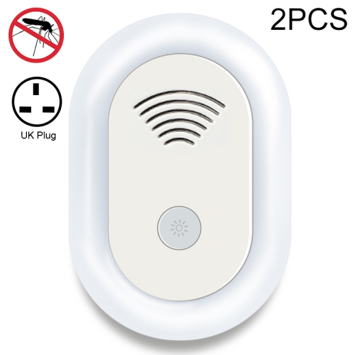 

2 PCS Ultrasonic Insect Repellent Night Light Mosquito Killer, Product specifications: UK Plug(Icon)