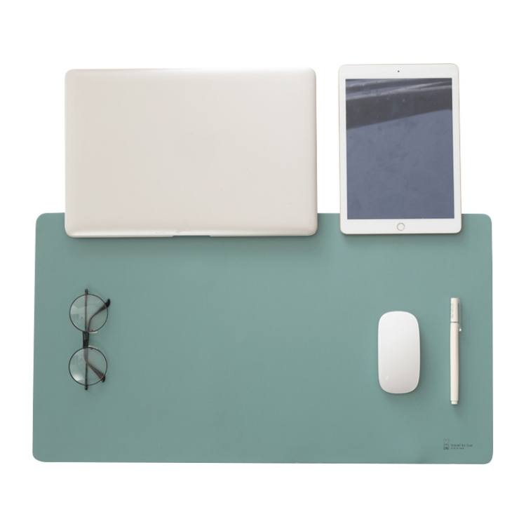 

Double-Sided Leather Table Mat Waterproof Enlarged Mouse Keyboard Pad, Pattern: 8227 Deep Blue