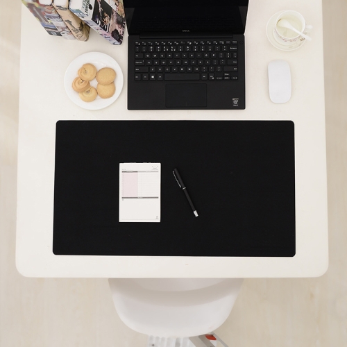 

Double-Sided Leather Table Mat Waterproof Enlarged Mouse Keyboard Pad, Pattern: 8142 Black