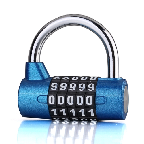 

Large 5 Digit Combination Gym Cabinets Password Lock Tool Box Door Padlock(Blue)