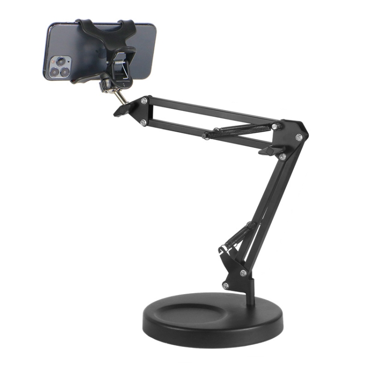 

Lazy Phone Tablet Computer Stand Bedside Desktop Multifunctional Cantilever Live Selfie Photography Stand, Specification: Strengthened + Phone Clip