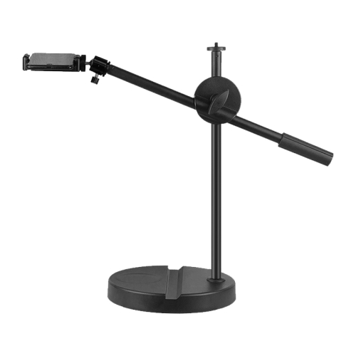 

Phone Live Support LED Fill Light Video Recording Desktop Still Life Painting And Calligraphy Food Overhead Photography Support, Specification: 35CM Bracket + Phone Clip