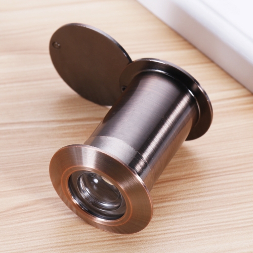 

2 PCS Security Door Cat Eye HD Glass Lens 200 Degrees Wide-Angle Anti-Tiny Hotel Door Eye, Specification: 26mm Red Bronze