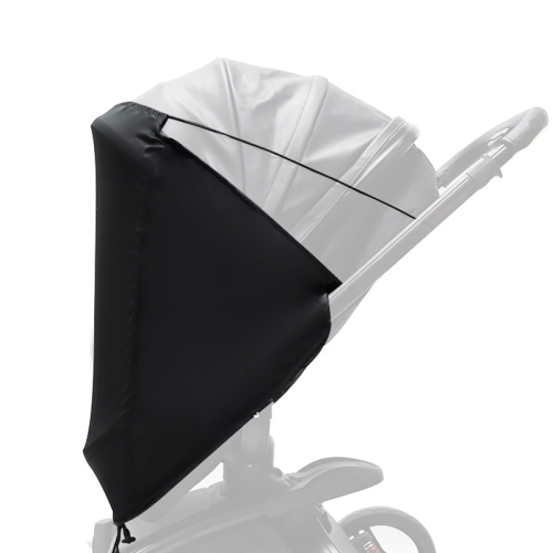 

Baby Stroller Awning Anti-ultraviolet Light Blocking Sunscreen(Black )