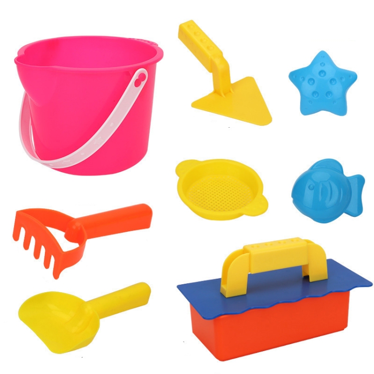 

2 PCS Children Playing In Sand And Water Tools Beach Toy Set Waffang Beach Bucket (Color Random) 622
