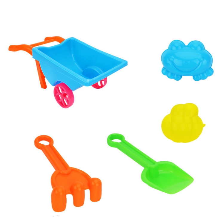 

2 PCS Children Playing In Sand And Water Tools Beach Toy Set Medium Triangle Cart (Color Random) 560-1