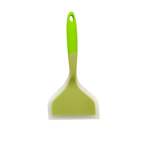 

2 PCS Silicone Nonstick Spatula Wide Mouth Steak Pizza Spatula Kitchen Tool(Green + Green)