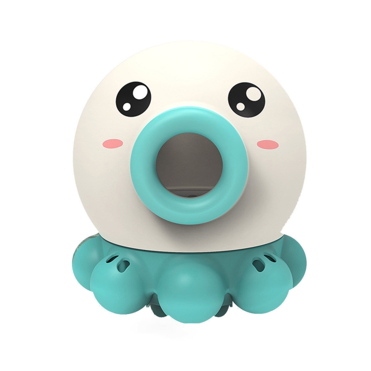 

5 PCS Baby Shower Bathing And Playing Toys Spray Shower Watering Octopus Mint Green