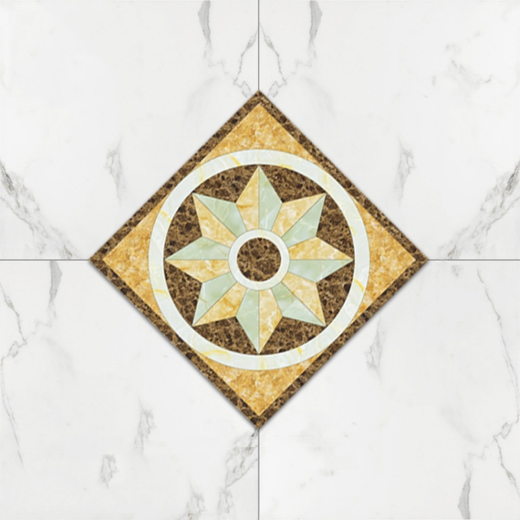 

3 Sets Self-Adhesive Floor Waterproof Wear Angle Stickers Living Room Bathroom Floor Brick Decoration Stickers, Specification: Twill Wear-resistant(B4)