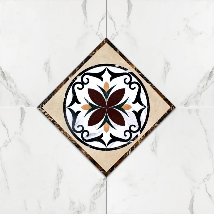 

3 Sets Self-Adhesive Floor Waterproof Wear Angle Stickers Living Room Bathroom Floor Brick Decoration Stickers, Specification: Twill Wear-resistant(B23)