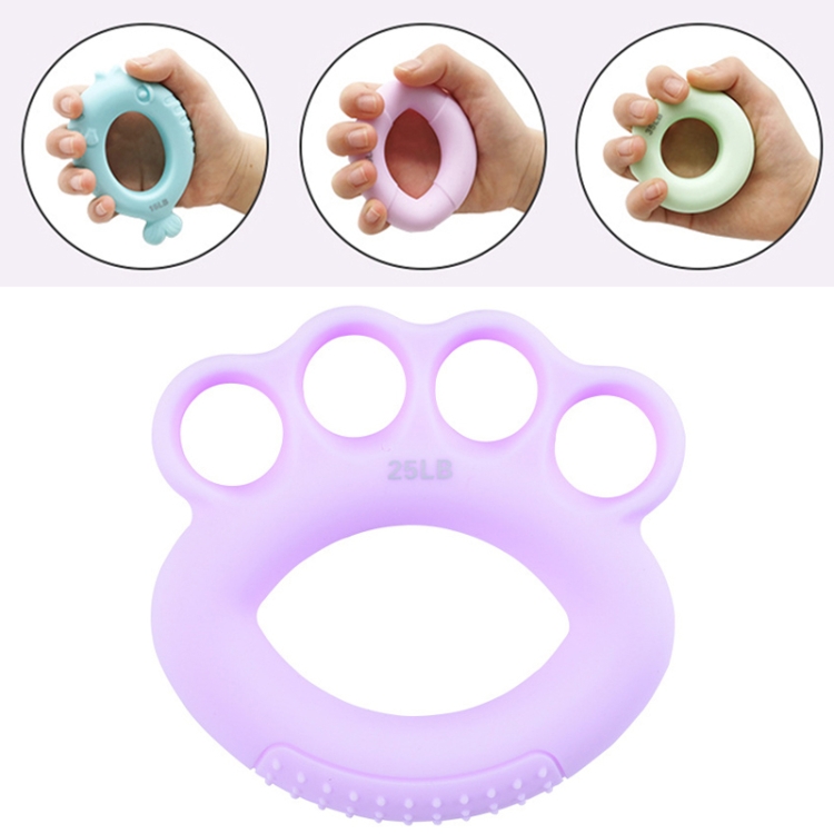 

3 PCS Children Grip Ring Finger Strength Training Finger Power Device, Specification: 25LB (Finite Light Purple)