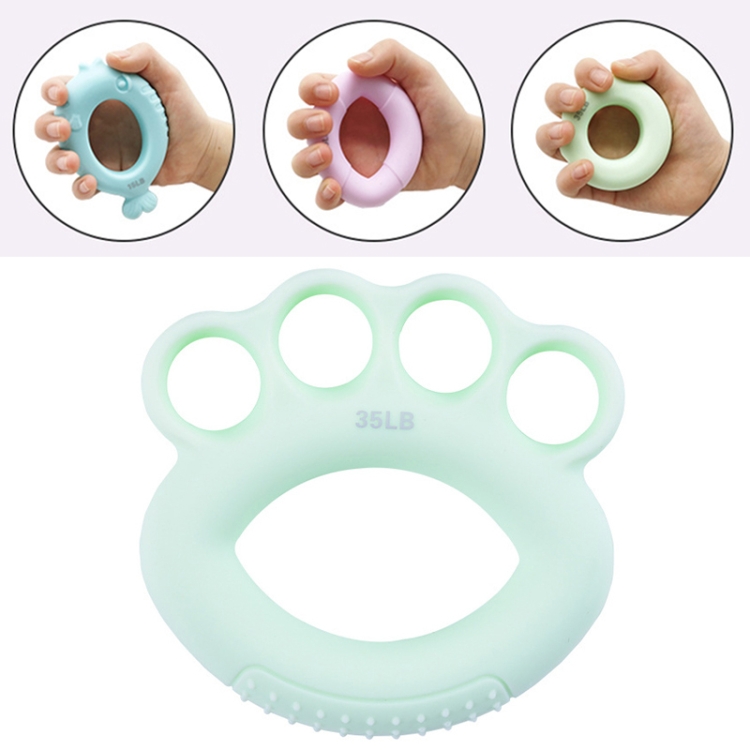 

3 PCS Children Grip Ring Finger Strength Training Finger Power Device, Specification: 35LB (Finite Light Green)