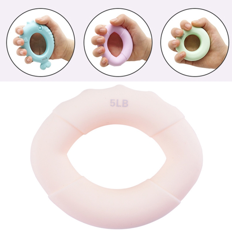 

3 PCS Children Grip Ring Finger Strength Training Finger Power Device, Specification: 5LB (Olive Orange Pink)