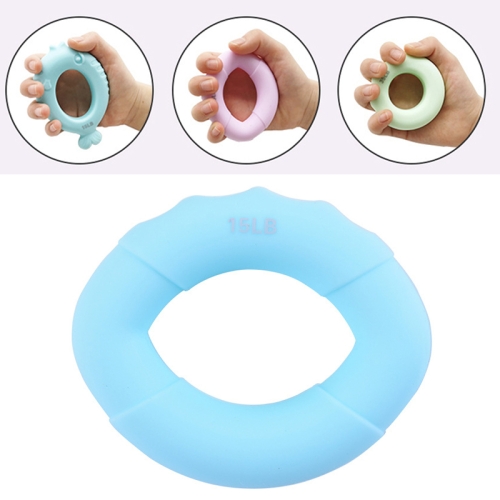 

3 PCS Children Grip Ring Finger Strength Training Finger Power Device, Specification: 15LB (Olive Light Blue)