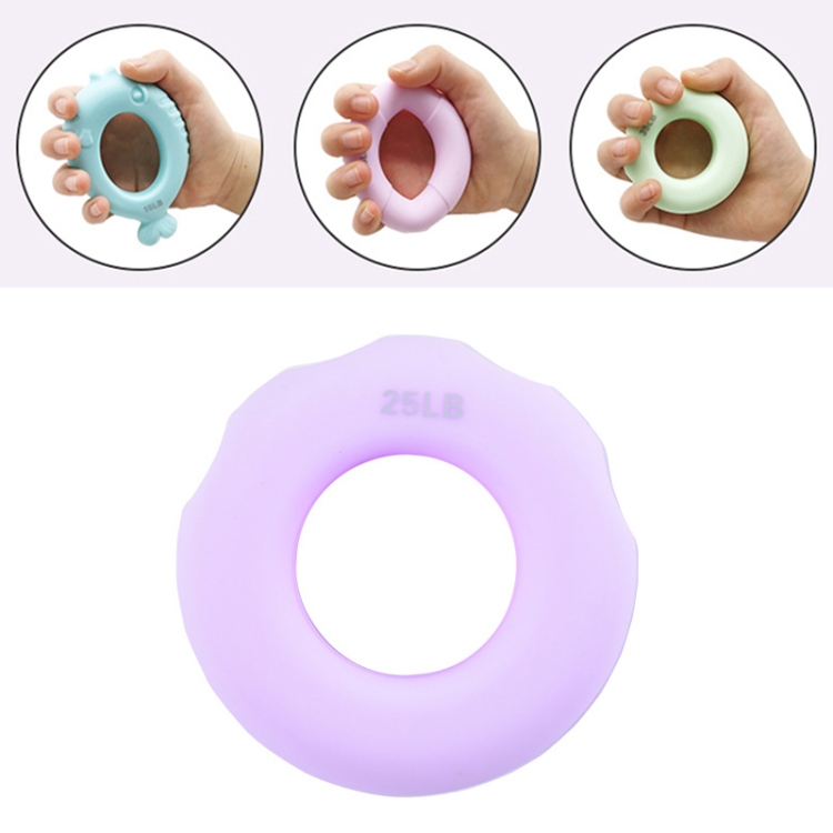 

3 PCS Children Grip Ring Finger Strength Training Finger Power Device, Specification: 25LB (Finger Marks Light Purple)