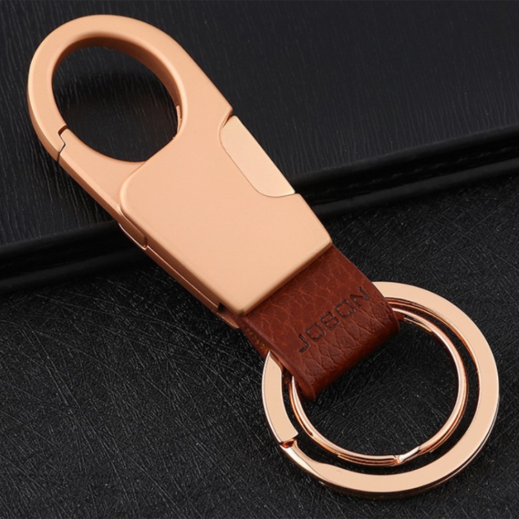

JOBON ZB-028YSK Car Keychain Men Waist Hangs Side Press Keychain(Golden)
