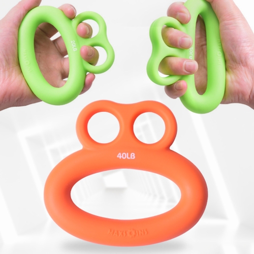 

MAXSOINS MXO-DOUBLE-001 Frog Shape Finger Grip Training Device Finger Grip Ring, Specification: 40LB (Plane Orange)