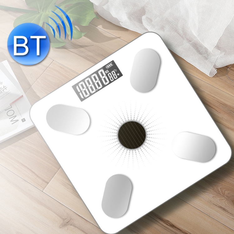 

Smart Bluetooth Weight Scale Home Body Fat Measurement Health Scale Battery Model(White (Silk Screen Film))