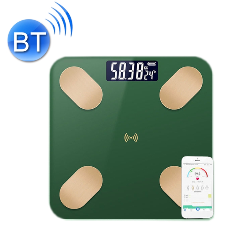

Smart Bluetooth Weight Scale Home Body Fat Measurement Health Scale Charge Model(Emerald Gold (True Class))