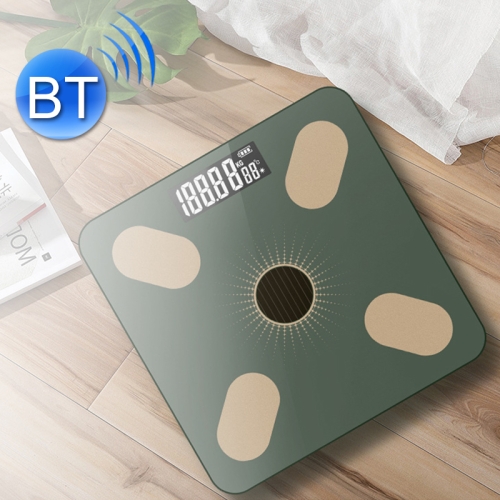 

Smart Bluetooth Weight Scale Home Body Fat Measurement Health Scale Solar + Charge Model(Ink Green (Silk Screen Film))