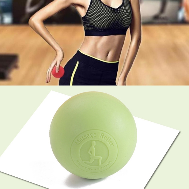 

Fascia Ball Muscle Relaxation Yoga Ball Back Massage Silicone Ball, Specification: Flat Matcha Green Ball