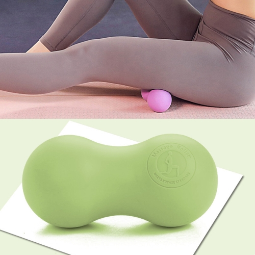 

Fascia Ball Muscle Relaxation Yoga Ball Back Massage Silicone Ball, Specification: Flat Matcha Green Peanut Ball