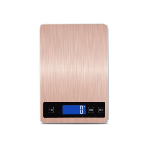 

A10-1 Portable USB Kitchen Scale Household Food Baking Tea Quasi-Gram Weight Bench Scale, Specification: 15kg / 1g(Rose Gold)