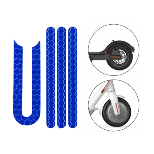 

5 PCS Scooter Stickers Reflective Cursor Scooter Mudguard Reflective Sticker For Xiaomi Mijia M365 / M365 Pro (Blue)