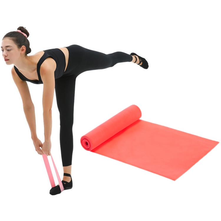 

3 PCS Latex Yoga Stretch Elastic Belt Hip Squat Resistance Band, Specification: 1500x150x0.35mm (Pure Red)