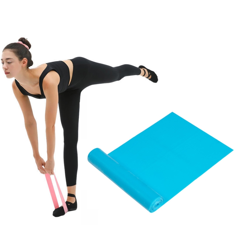 

3 PCS Latex Yoga Stretch Elastic Belt Hip Squat Resistance Band, Specification: 2000x150x0.35mm (Pure Blue)
