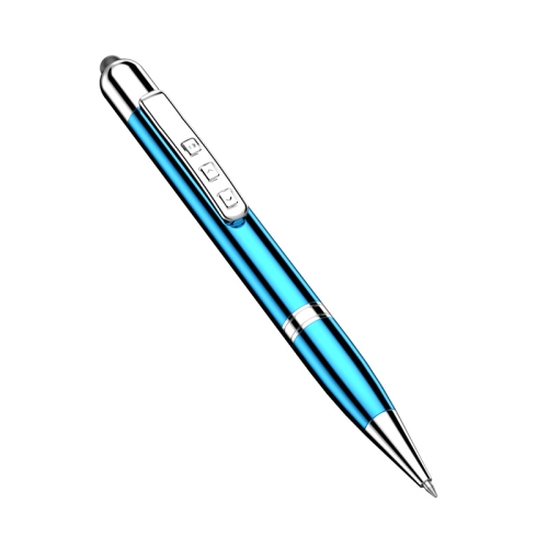 

6 in 1 Multifunctional Metal Stylus Laser Capacitor Pen Recording Electronic Pointer Pen with 8GB U Disk(Blue)