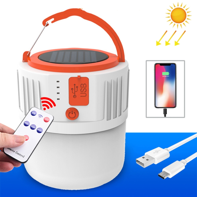 

Solar LED Bulb Light Household Emergency Light Mobile Night Market Lamp, Style: V65 80W 24 LED 2 Battery + Remote Control