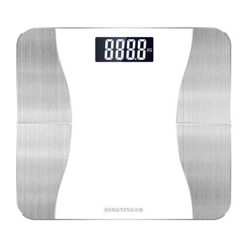 

SONGYING SY06 Smart Body Fat Scale Home Body Weight Scale, Size: Battery Version(290x260mm)(Clouds White)