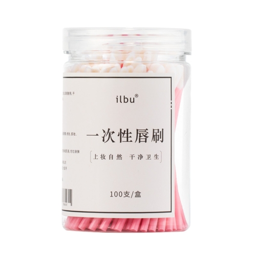 

Ilbu 2 Packs Disposable Portable Lip Brush Stick Beginner Lipstick Glaze Lip Liner Stick, Specification: 100PCS/Packs(Pink)