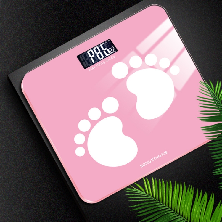 

SONGYING TZ05 Human Body Electronic Scale Home Health Weight Scale, Size: 290x260x23mm(Battery Style Vegas Pink)