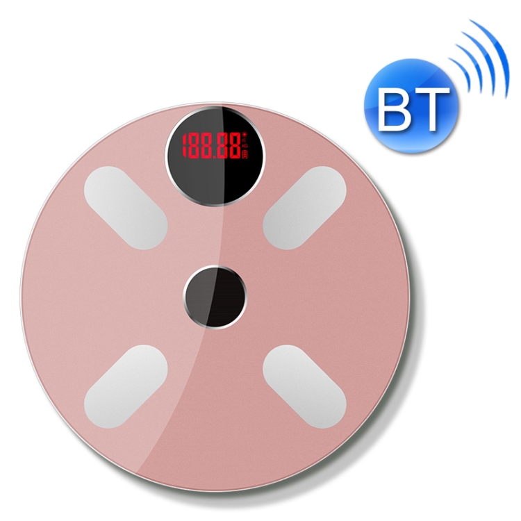 

Home Bluetooth Weight Scale Smart Body Fat Scale Battery Style(Rose Gold)